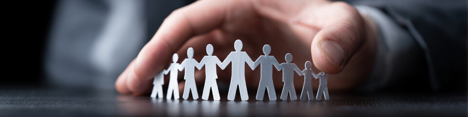 Protection awareness captures Business insurance, signs, colours, tags