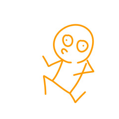 Obraz premium Stickman doodle 