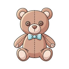 Classic Teddy Bear Vector