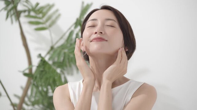 女性　スキンケア ビューティー