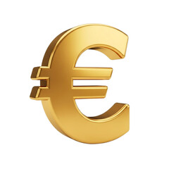 Obraz premium Golden Euro Symbol on Black Background currency money