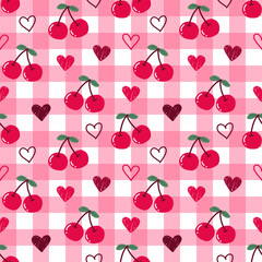 seamless pattern with cherry