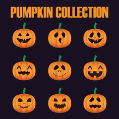halloween pumpkin set
