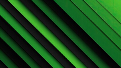 Diagonal green and black layered stripes (1)