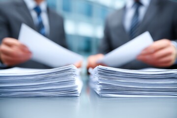 Advisor and client reviewing documents at table