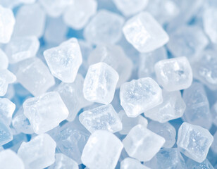 Obraz premium Macro Salt Crystal Abstract Pattern Background