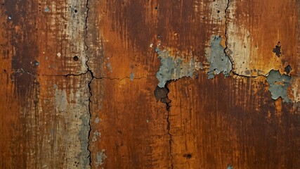 Rusty Metal Surface with Peeling Paint - Industrial Texture
