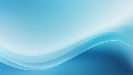 Fototapeta premium Clean Blue Abstract Background with Smooth Flowing Waves ai