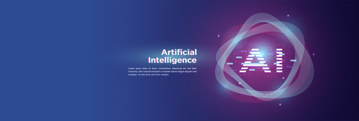 Futuristic AI Robot Head with Digital Circuit Background