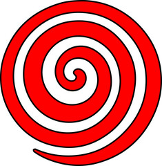 Naklejka premium Spiral Swirl Icon Design