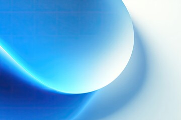 Abstract flowing curves of light blue and white