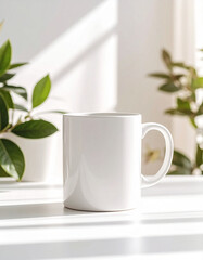 white a mug mockup
