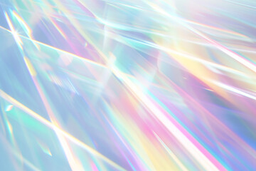 虹色に輝くホログラムオーロラ背景 Generative AI 