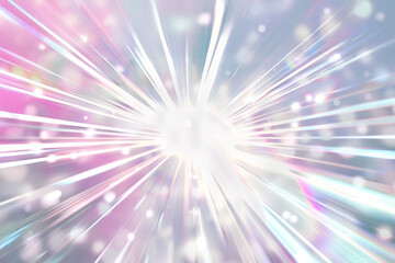 虹色に輝くホログラムオーロラ背景    Generative AI 