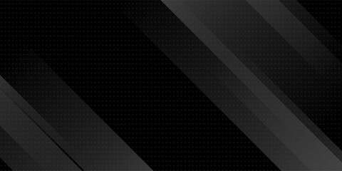 Obraz premium Black abstract geometric background. Modern shape concept.