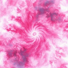 Fototapeta premium Abstract swirling pink and white pattern with branching textures creating a dynamic spiral motion