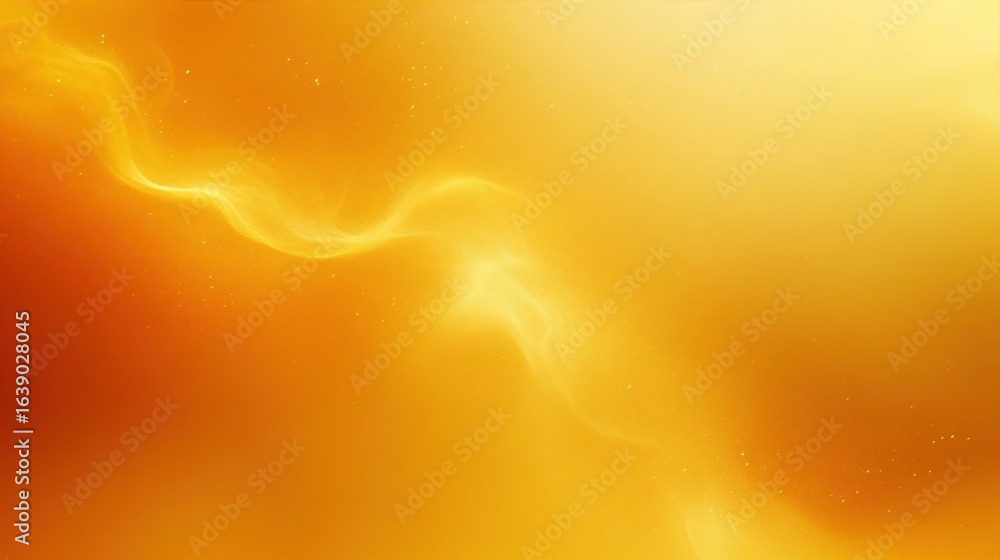 Poster soft flowing golden light with subtle glowing particles creating a warm and serene abstract atmosphe