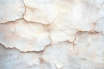 Obraz premium close-up of an old wall with cracked and peeling paint showing weathered texture and signs of decay