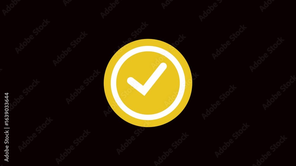 Poster clean abstract golden circle background with seamless motion graphics and simple style. elegant yell