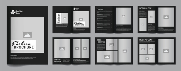 Modern fashion lookbook brochure and catalog minimalist template, fashion brochure, brochure design, fashion,