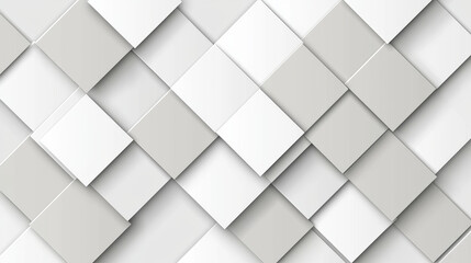 Fototapeta premium Abstract grayscale square pattern, layered design, geometric texture
