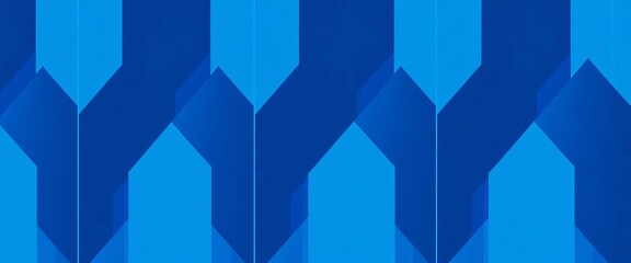 Abstract blue geometric arrow pattern; seamless triangle texture, modern Memphis style, contemporary design, vector illustration for school prints, memphis style, background pattern