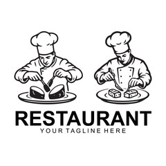 Professional Chef Logo Design for Modern Restaurant Branding and Culinary Business Identity