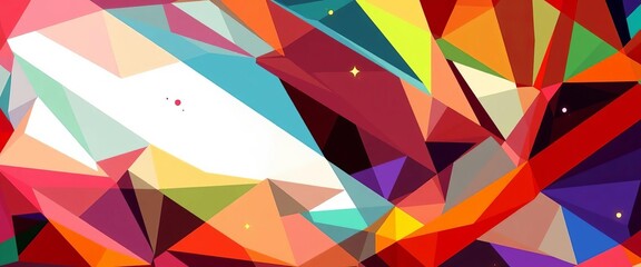 Abstract geometric shapes forming a dynamic, colorful vector pattern,  lines,  polygons
