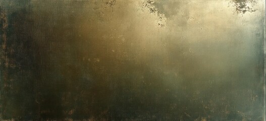 Obraz premium dark vintage textured background with distressed and worn metal surface appearance in muted brown and green hues