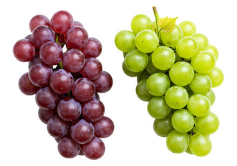 Fototapeta premium Grapes on a transparent background