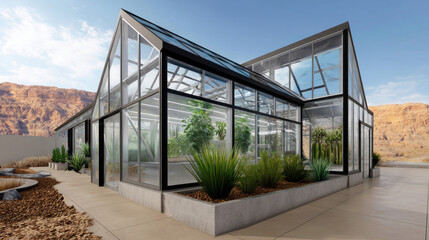 Fototapeta premium Agricultural robot and autonomous car working in smart farm, future 5G technology with smart farming concept. Modernization and implementation of new technologies in agricultural direction