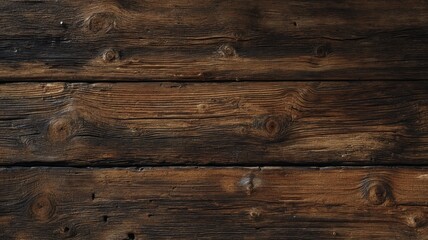 Rustic wooden planks with dark tones. AI image