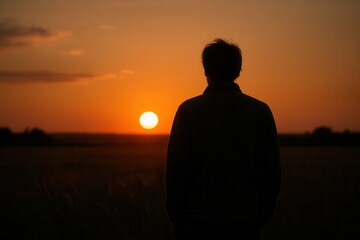 A Moment of Reflection at Sunset