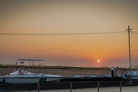 Boats at Sunset