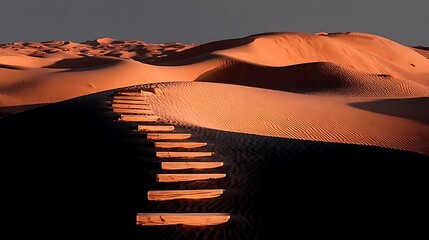 Close up view of a guitar resting on the sandy beach