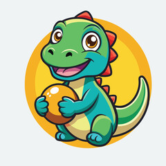 design logo illustration vector mascot icon dinosaurs