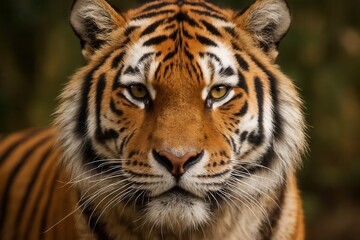 The Majestic Gaze of a Tiger in its Natural Habitat