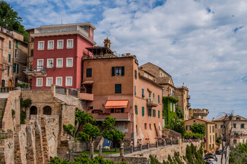 Obraz premium Grottammare, Marche. Spectacular glimpses, views and summer panoramas.