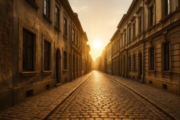 Fototapeta premium A Timeless Alleyway in an Old City