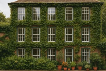 Fototapeta premium A historic house embraced by nature