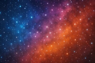 Fototapeta premium A Cosmic Canvas of Colorful Stars
