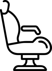 Modern virtual reality gaming chair icon for immersive digital experiences