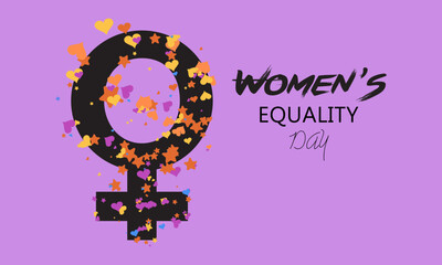Fototapeta premium Women’s Equality Day, August 26 – Holiday Concept Vector for Banner, Greeting Card, Poster & Background.