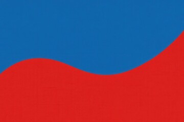 A vibrant blue and red gradient background with a subtle wave pattern, symbolizing harmony and balance