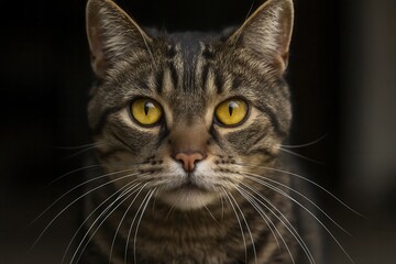 The Mysterious Eyes of a Tabby Cat