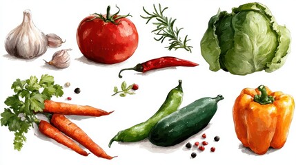 Fresh Vegetables: A Colorful Harvest