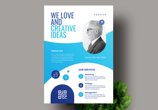 Blue Creative Business Flyer