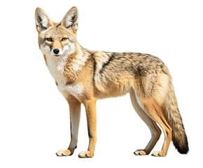 Coyote standing, isolated on transparent background