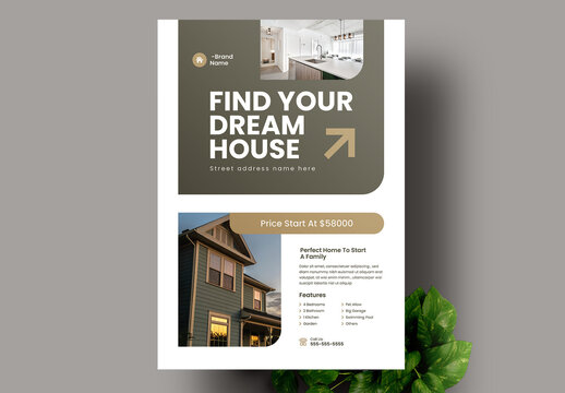Real Estate Flyer Layout