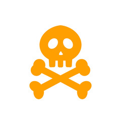 毒マークのアイコン / Skull and Crossbones Danger Icon	